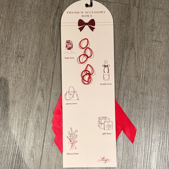 Cupcakes & Cashmere Red Satin Holiday Decor Bows - Set of 6 - Picture 6 of 7